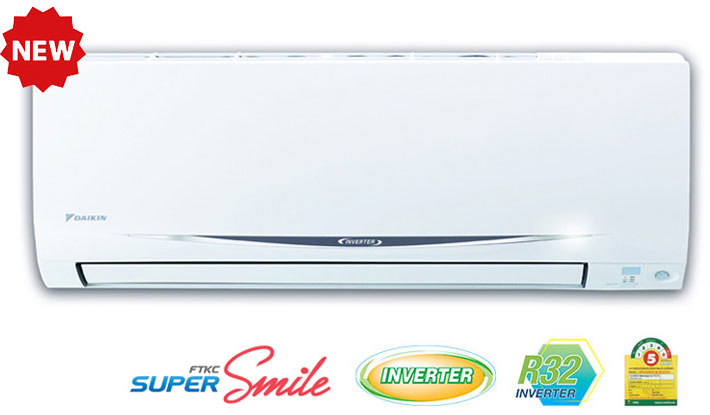 แอร์ DAIKIN รุ่นใหม่ SUPER SMILE II INVERTER (R32)