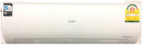 แอร์ Haier รุ่น INVERTER น้ำยา R32 รับประกันคอม 10 ปี แผงคอยล์เย็น คอยล์ร้อนและอะไหล่ 5 ปี